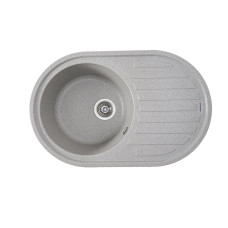 Гранитная мойка для кухни VALESO LIRA 7750 матовая Серая