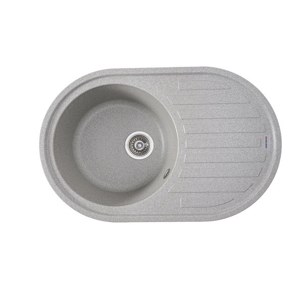 Гранітна мийка для кухні VALESO LIRA 7750 матова Сіра