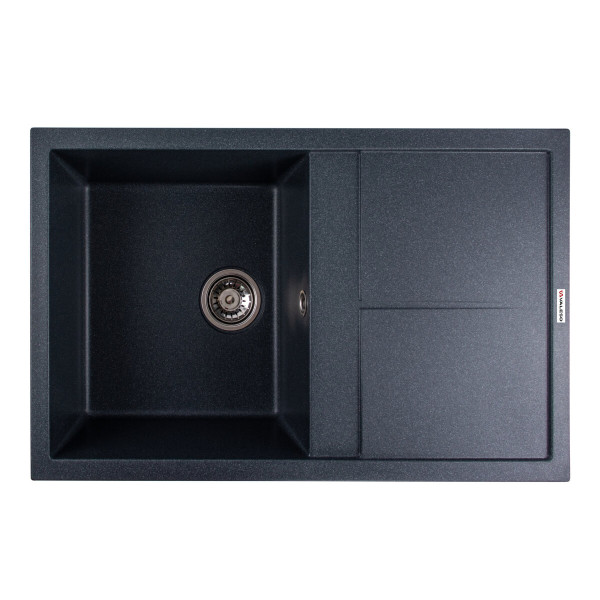 Гранітна мийка для кухні VALESO SELENA 7950 матова Антрацит