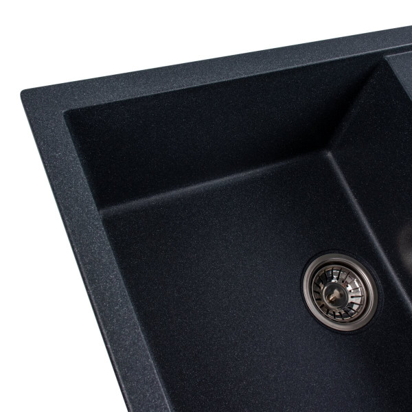 Гранітна мийка для кухні VALESO SELENA 7950 матова Антрацит