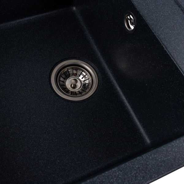 Гранітна мийка для кухні VALESO SELENA 7950 матова Антрацит