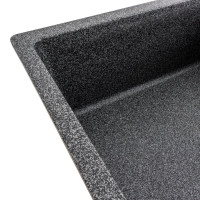 Гранітна мийка для кухні VALESO ROMA 7850 матова Графіт