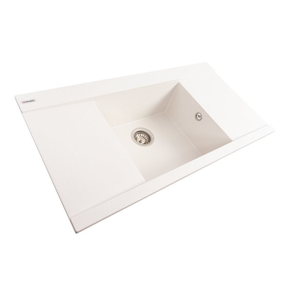 Гранітна мийка для кухні VALESO ATLAS 9651 матова Білосніжна