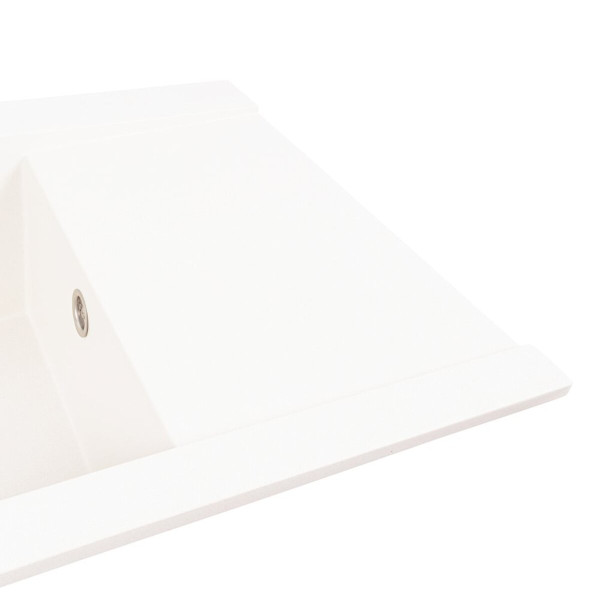 Гранітна мийка для кухні VALESO ATLAS 9651 матова Білосніжна