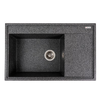 Гранітна мийка для кухні VALESO AZURIT 7950 матова Графіт
