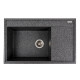 Гранітна мийка для кухні VALESO AZURIT 7950 матова Графіт