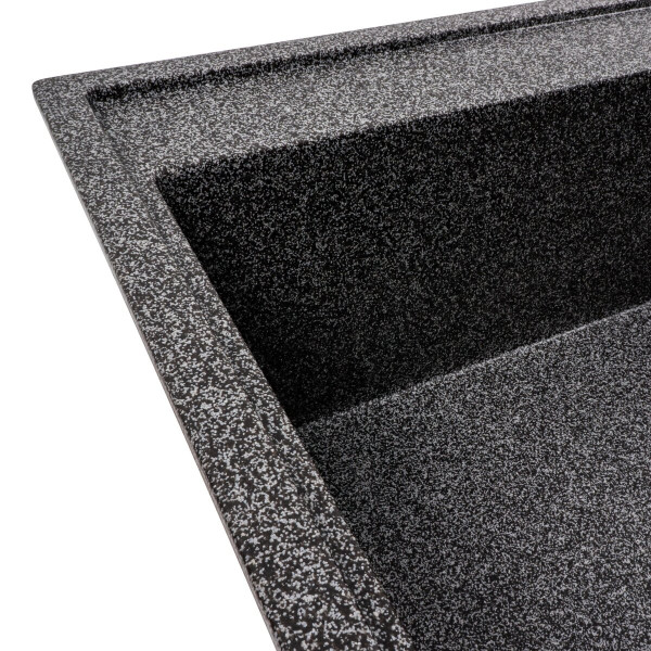 Гранітна мийка для кухні VALESO AZURIT 7950 матова Графіт