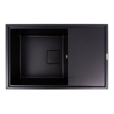 Гранитная мойка для кухни VALESO GALANS 7850 матовая Черный металлик