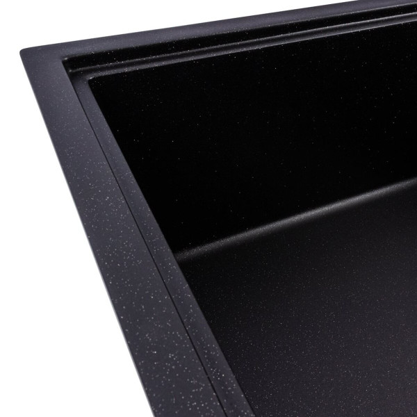 Гранітна мийка VALESO GALANS 7850 матова Чорний металік