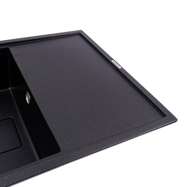 Гранітна мийка VALESO GALANS 7850 матова Чорний металік