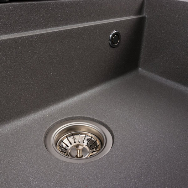 Гранітна мийка VALESO IRENA 6846 матова Сірий мусон