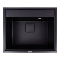 Гранитная мойка для кухни VALESO SHERLIT 6050 матовая Черная