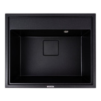 Гранітна мийка VALESO SHERLIT 6050 матова Чорний металік