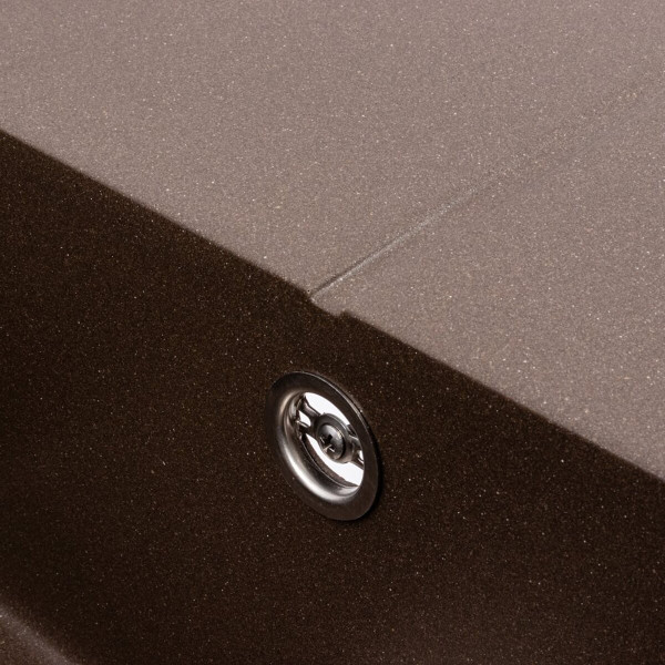 Гранітна мийка VALESO CRIPTA 6550 матова темна скеля