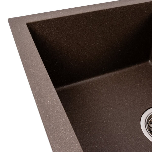 Гранітна мийка VALESO CRIPTA 6550 матова темна скеля