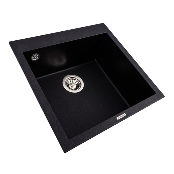 Гранітна мийка VALESO GALAX 5050 матова Чорний металік