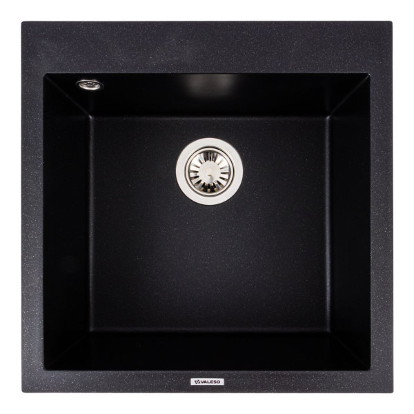 Гранітна мийка VALESO GALAX 5050 матова Чорний металік