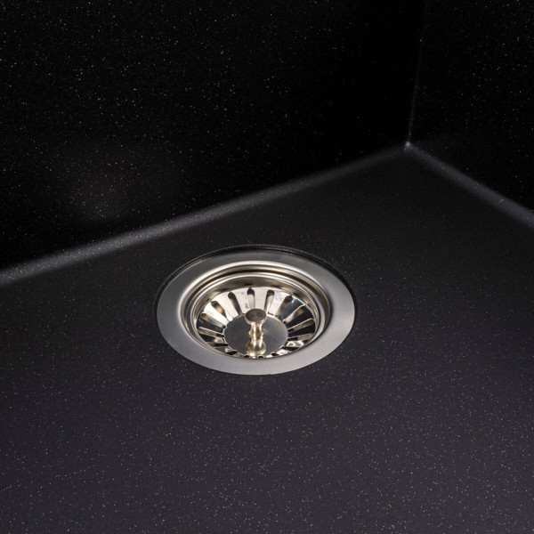 Гранітна мийка VALESO GALAX 5050 матова Чорний металік