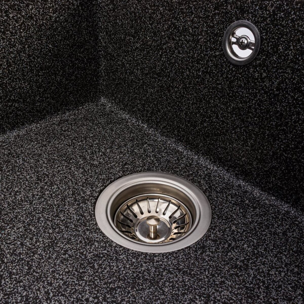 Гранітна мийка VALESO CRIPTA 6550 матова Графіт