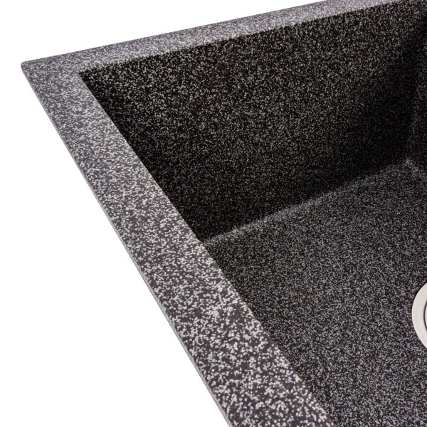 Гранітна мийка VALESO CRIPTA 6550 матова Графіт