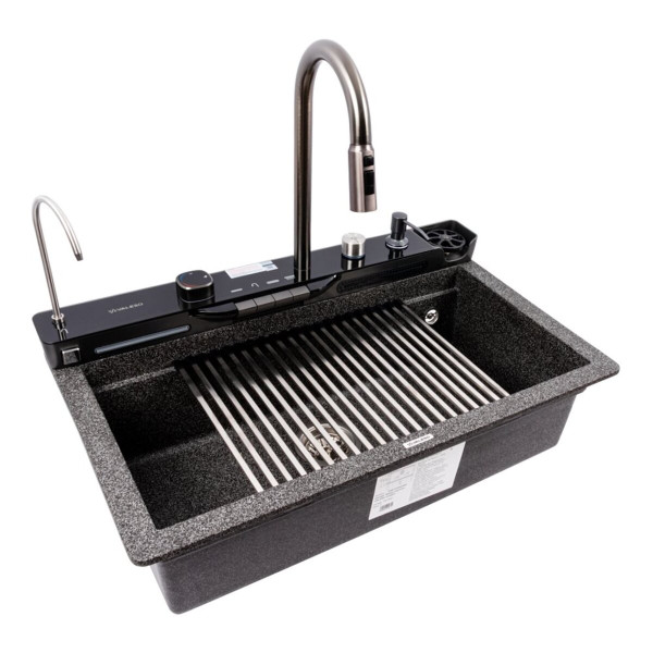 Гранітна мийка VALESO EVANORA 7546 матова Графіт