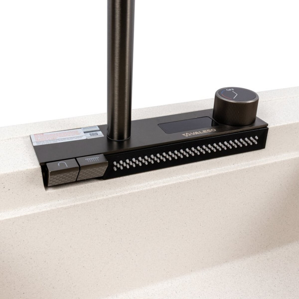 Гранітна мийка VALESO ATRUM 7950 матова Біла в крапку