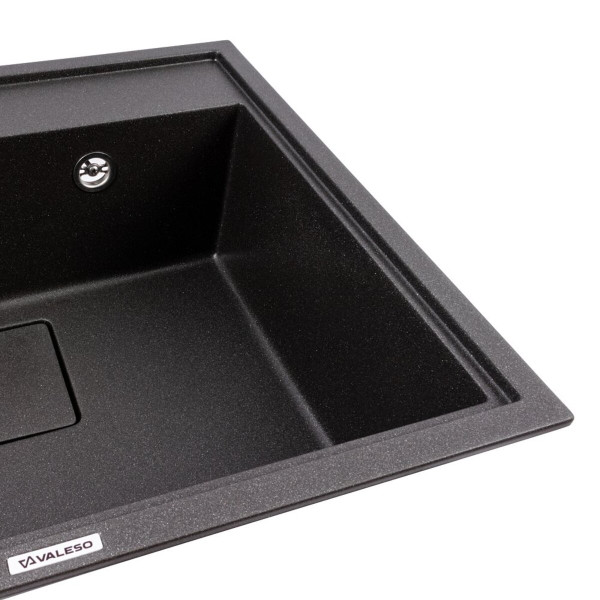 Гранітна мийка VALESO SHERLIT 6050 матова Моріон