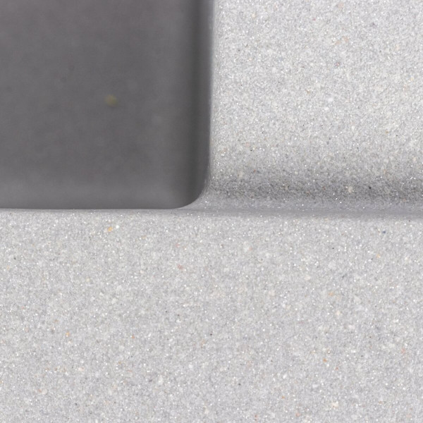 Кухонна мийка гранітна VALESO 6550 CRIPTA (сірий металік)