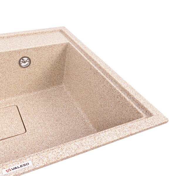 Кухонна мийка гранітна VALESO 6050 SHERLIT (карамель)