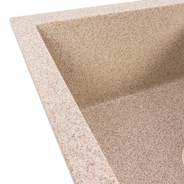 Гранітна мийка VALESO CRIPTA 6550 матова Карамель