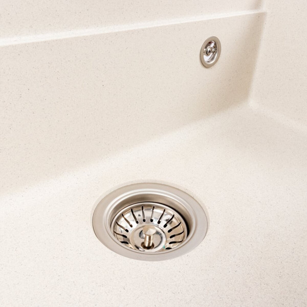 Гранітна мийка VALESO IRENA 6846 матова Біла в крапку