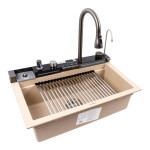 Гранітна мийка VALESO IRENA 6846 матова Сафарі