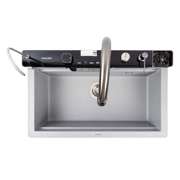 7546 EVANORA матова Мийка гранітна VALESO (сірий металік)