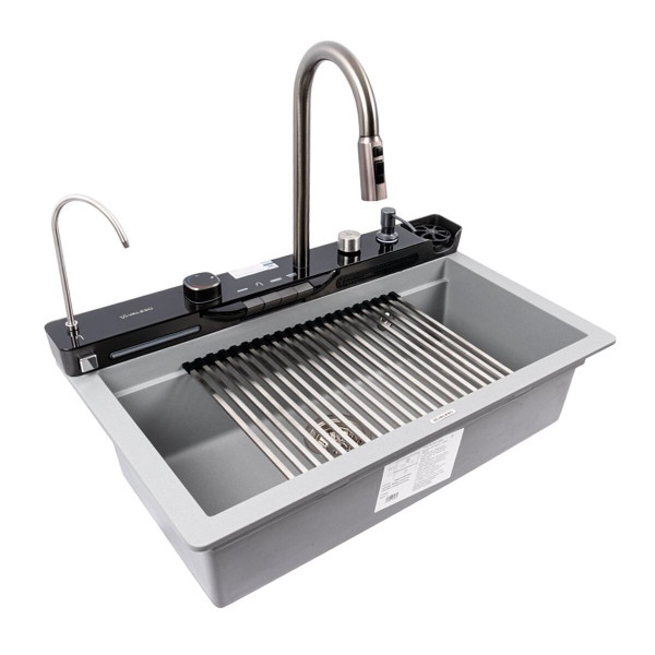 7546 EVANORA матова Мийка гранітна VALESO (сірий металік)