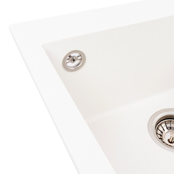 Гранітна мийка VALESO GALAX 5050 матова Білосніжна