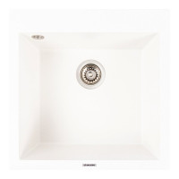 Гранитная мойка для кухни VALESO GALAX 5050 матовая Белоснежная