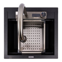 Гранітна мийка VALESO VIVA 5149 матова Чорний металік