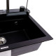 Гранітна мийка VALESO IRENA 6846 матова Чорна