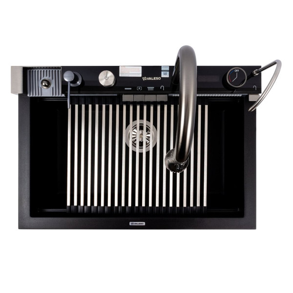 Гранітна мийка VALESO IRENA 6846 матова Чорна