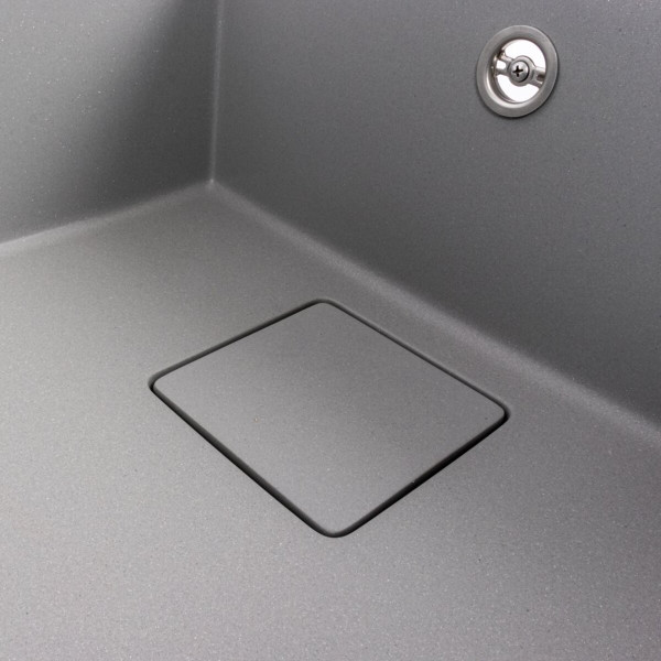 Гранітна мийка VALESO GALANS 7850 матова Сірий металік