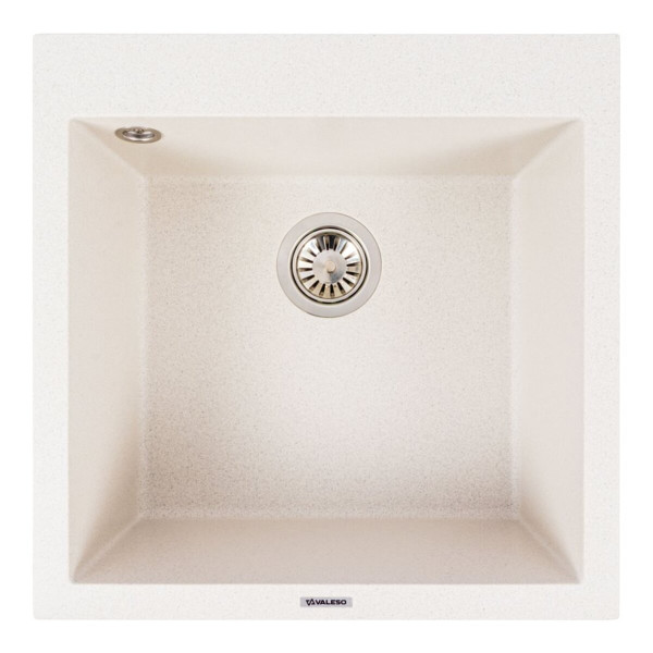 Гранітна мийка VALESO GALAX 5050 матова Біла в крапку