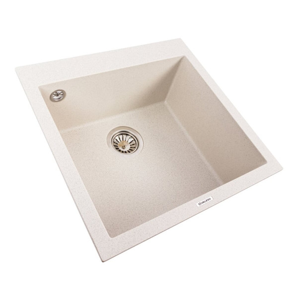 Гранітна мийка VALESO GALAX 5050 матова Біла в крапку