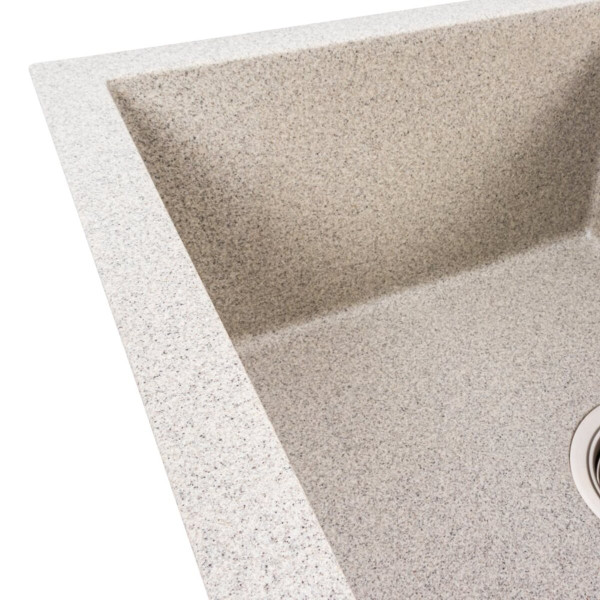 Гранітна мийка VALESO CRIPTA 6550 матова Сіра