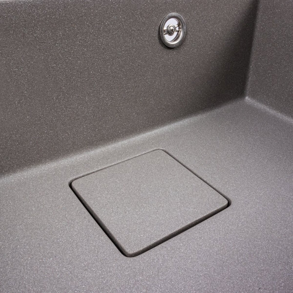 Гранітна мийка VALESO SHERLIT 6050 матова Сірий мусон