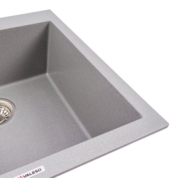 Гранітна мийка VALESO GALAX 5050 матова Сірий мусон