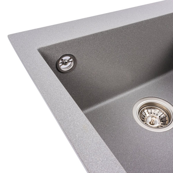 Гранітна мийка VALESO GALAX 5050 матова Сірий мусон