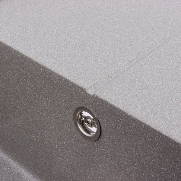 Гранітна мийка VALESO CRIPTA 6550 матова Сірий мусон