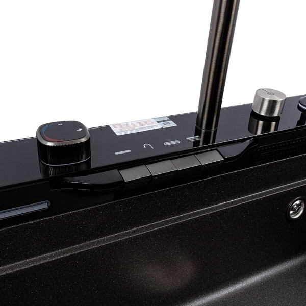 Кухонная мойка гранитная 7546 EVANORA матовая (морион) VALESO