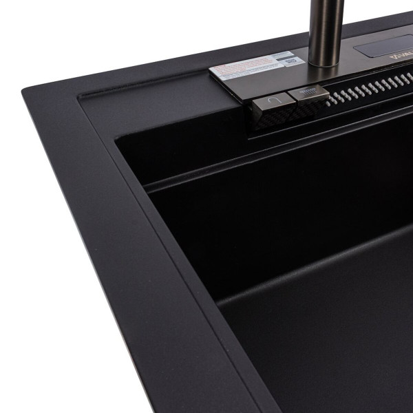 Гранітна мийка VALESO ATRUM 7950 матова Чорна