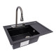 Гранітна мийка VALESO ATRUM 7950 матова Чорна